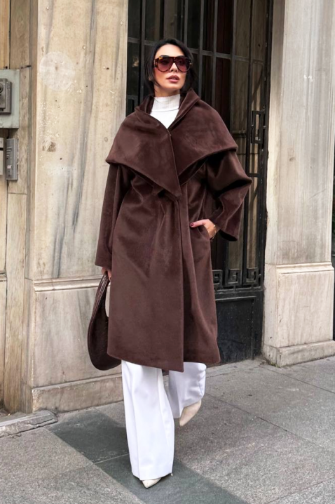 ALSIENA BROWN kabát, Szín: barna, IVET.HU - A te online butikod.