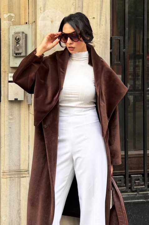 ALSIENA BROWN kabát, Szín: barna, IVET.HU - A te online butikod.