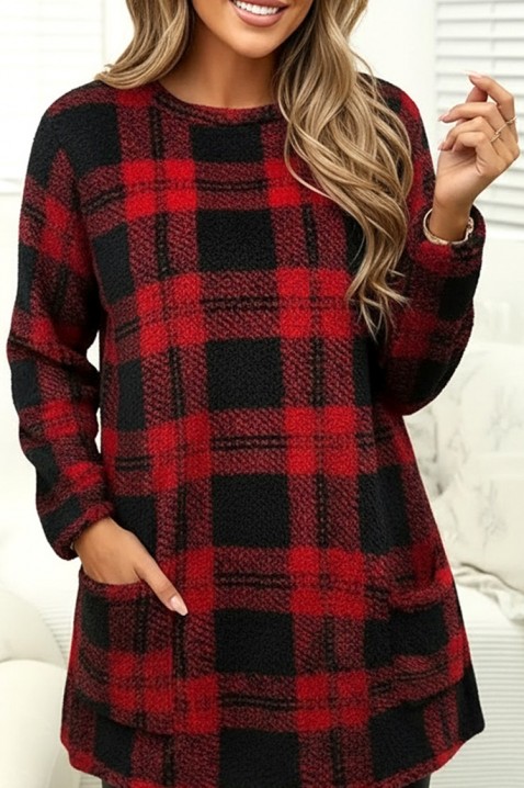 DERVILDA tunika, Szín: piros, IVET.HU - A te online butikod.