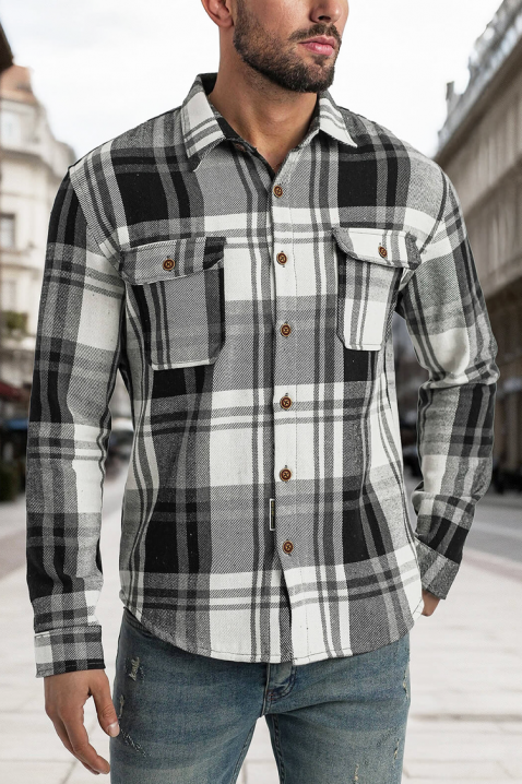 POLERTO férfi ing, Szín: fekete, IVET.HU - A te online butikod.