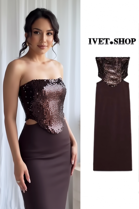 ZLATENDA top, Szín: bordó, IVET.HU - A te online butikod.