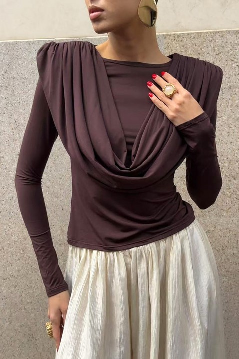 JACKSONA BROWN női blúz, Szín: barna, IVET.HU - A te online butikod.