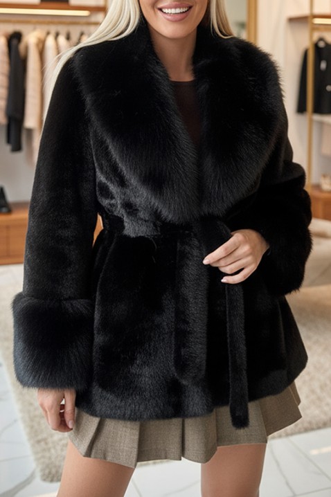 ELEMSA BLACK kabát, Szín: fekete, IVET.HU - A te online butikod.