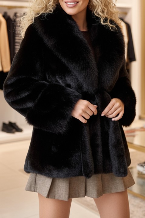 ELEMSA BLACK kabát, Szín: fekete, IVET.HU - A te online butikod.