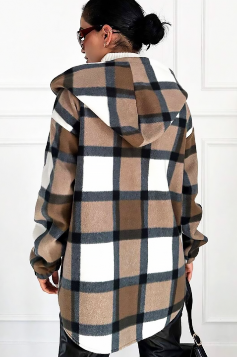 TESSARO női ing kabát, Szín: barna, IVET.HU - A te online butikod.