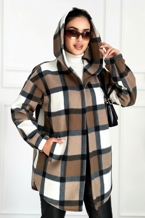 TESSARO női ing kabát, Szín: barna, IVET.HU - A te online butikod.