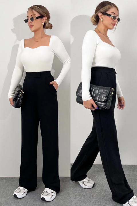 MALVONA BLACK nadrág, Szín: fekete, IVET.HU - A te online butikod.