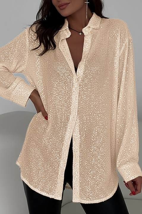 LANVELDA GOLD női blúz, Szín: arany, IVET.HU - A te online butikod.