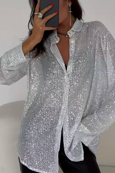 LANVELDA SILVER női blúz, Szín: ezüst, IVET.HU - A te online butikod.