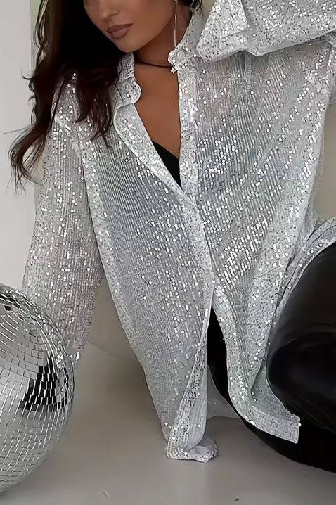 LANVELDA SILVER női blúz, Szín: ezüst, IVET.HU - A te online butikod.