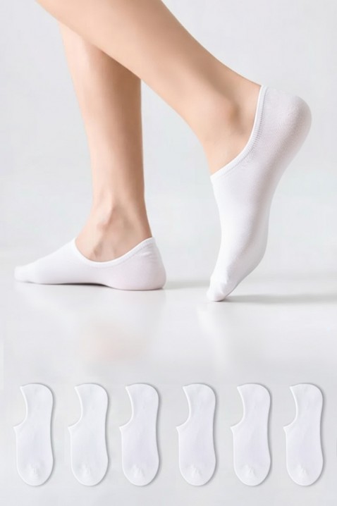 NOTILO 6 darabos férfi zokni szett, Szín: fehér, IVET.HU - A te online butikod.