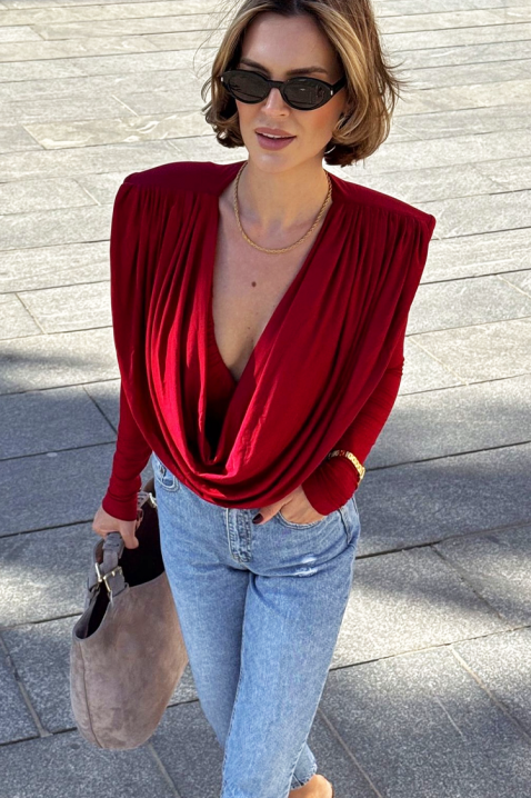 SEKLONDA RED női felső, Szín: piros, IVET.HU - A te online butikod.