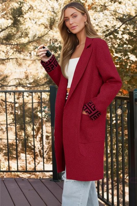 TARINFA RED kabát, Szín: piros, IVET.HU - A te online butikod.