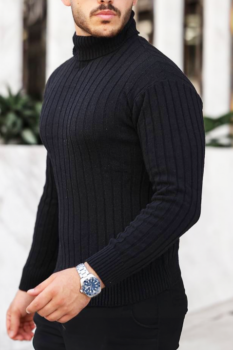 RACHERO BLACK férfi pulóver, Szín: fekete, IVET.HU - A te online butikod.