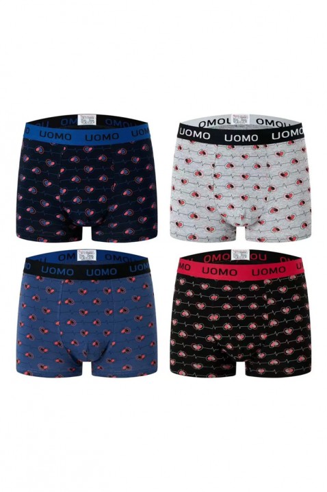 HERZON 4 darabos férfi boxeralsó szett, Szín: multicolor, IVET.HU - A te online butikod.