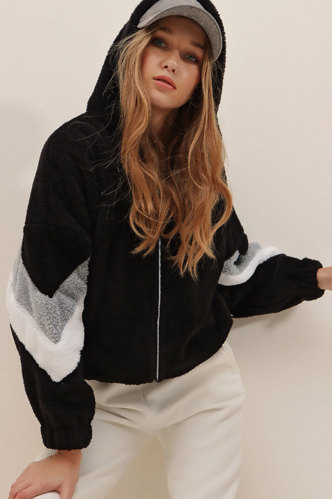 PLUVILZA BLACK kardigán, Szín: fekete, IVET.HU - A te online butikod.