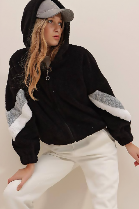 PLUVILZA BLACK kardigán, Szín: fekete, IVET.HU - A te online butikod.