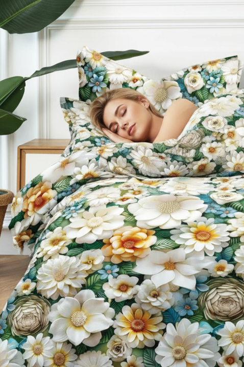 SERMOFY ágyneműgarnitúra 200x220 cm pamut - 3 darabos, Szín: multicolor, IVET.HU - A te online butikod.