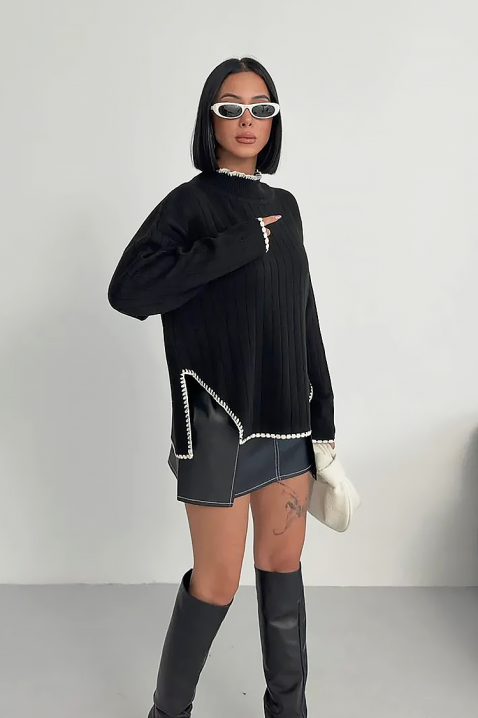 LEMRINZA pulóver, Szín: fekete, IVET.HU - A te online butikod.