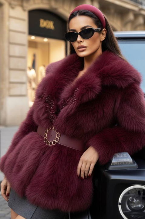 MEMELONDA BORDO kabát, Szín: bordó, IVET.HU - A te online butikod.