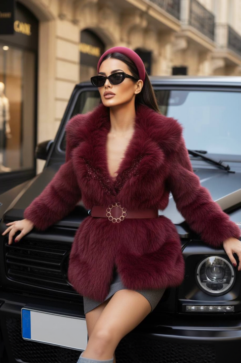 MEMELONDA BORDO kabát, Szín: bordó, IVET.HU - A te online butikod.