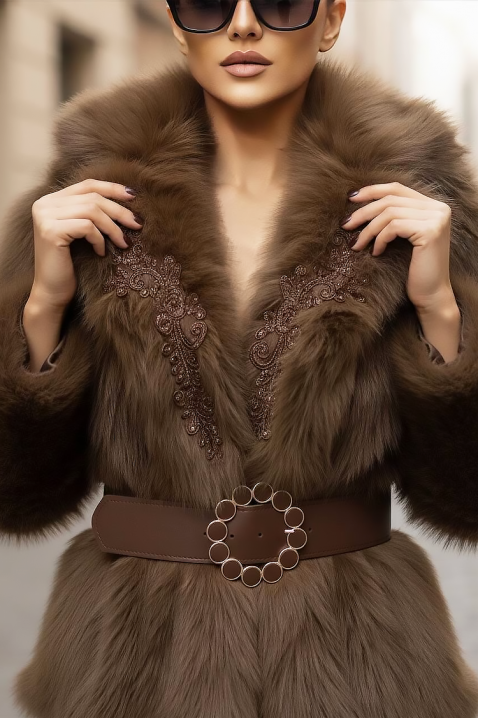 MEMELONDA BROWN kabát, Szín: barna, IVET.HU - A te online butikod.