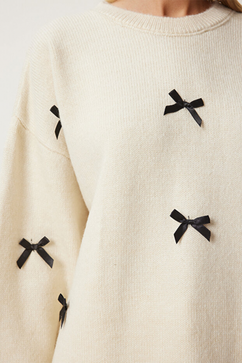 ATRELVA ECRU pulóver, Szín: ekrü, IVET.HU - A te online butikod.