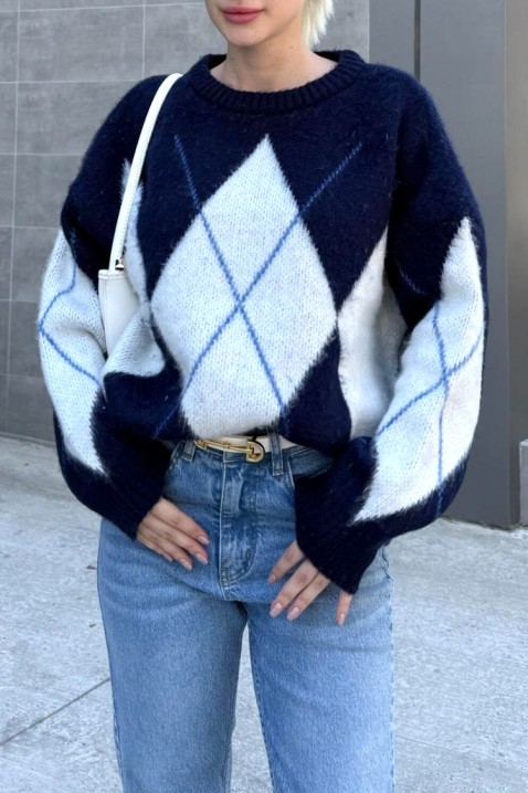 KRIOFEGA NAVY pulóver, Szín: sötétkék, IVET.HU - A te online butikod.