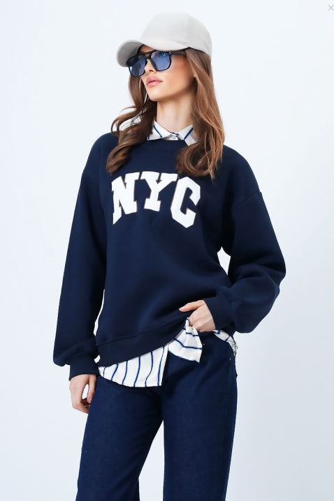 NEVRILDA NAVY női felső, Szín: sötétkék, IVET.HU - A te online butikod.