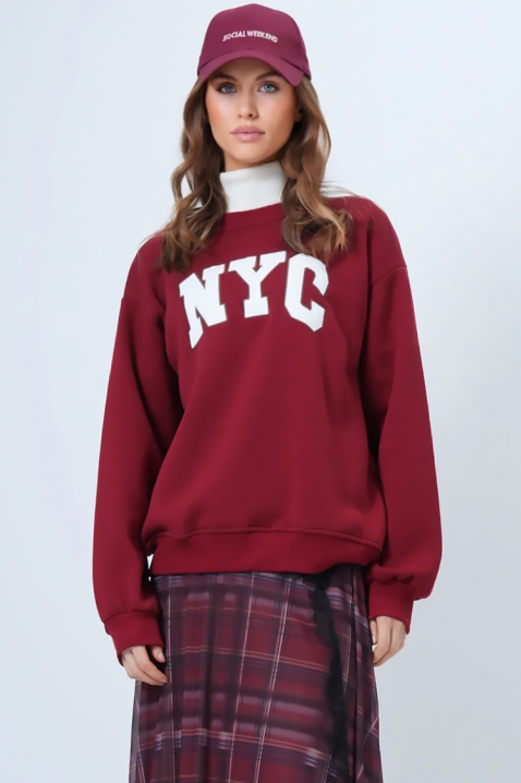 NEVRILDA BORDO női felső, Szín: bordó, IVET.HU - A te online butikod.