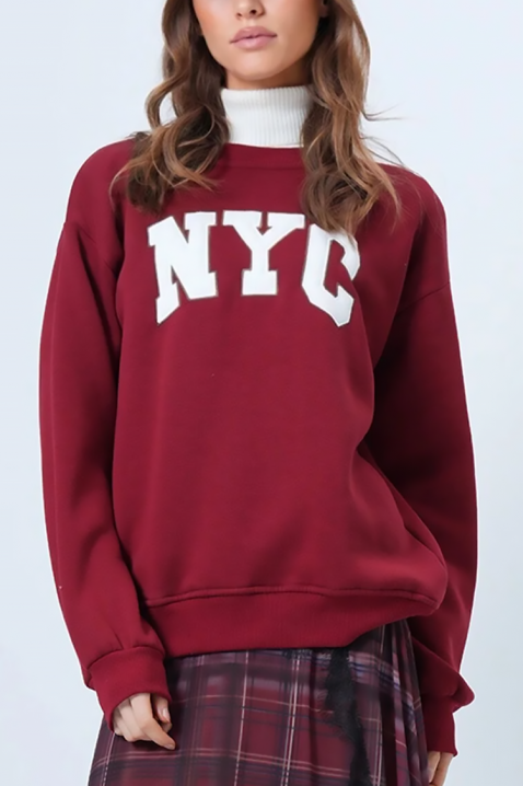 NEVRILDA BORDO női felső, Szín: bordó, IVET.HU - A te online butikod.