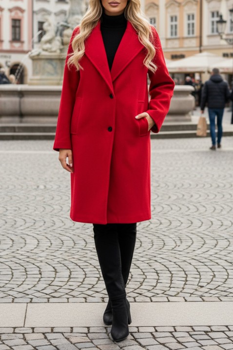 ARGIOLA kabát, Szín: piros, IVET.HU - A te online butikod.