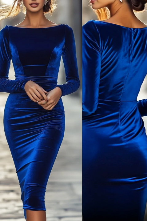 KLAVELZA BLUE ruha, Szín: kék, IVET.HU - A te online butikod.