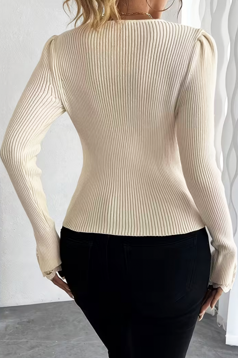 ZLOVELDA ECRU női felső, Szín: ekrü, IVET.HU - A te online butikod.