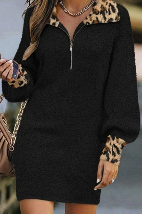 VIOREKA BLACK ruha, Szín: fekete, IVET.HU - A te online butikod.