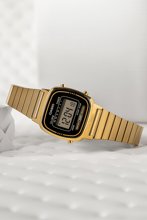 CASIO LA670WGA-1DF női karóra, Szín: arany, IVET.HU - A te online butikod.