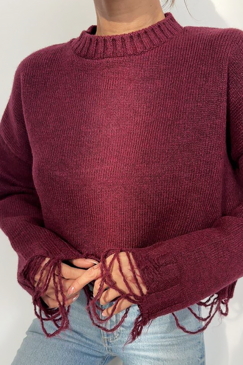 NEVRINZA BRODO pulóver, Szín: bordó, IVET.HU - A te online butikod.