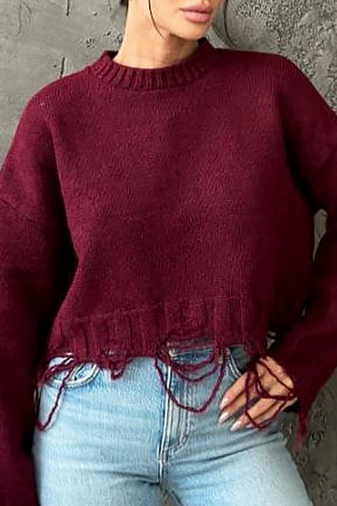 NEVRINZA BRODO pulóver, Szín: bordó, IVET.HU - A te online butikod.