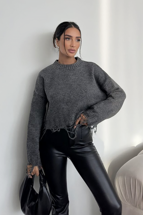 NEVRINZA GRAFIT pulóver, Szín: grafitszürke, IVET.HU - A te online butikod.