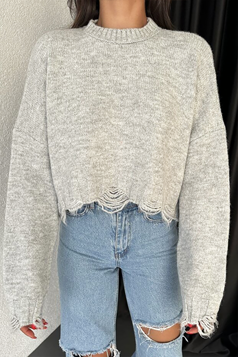 NEVRINZA GREY pulóver, Szín: szürke, IVET.HU - A te online butikod.