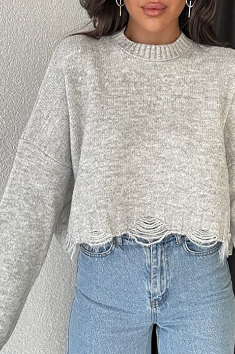 NEVRINZA GREY pulóver, Szín: szürke, IVET.HU - A te online butikod.