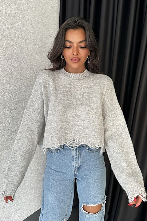 NEVRINZA GREY pulóver, Szín: szürke, IVET.HU - A te online butikod.