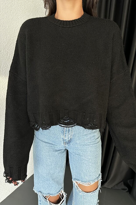 NEVRINZA BLACK pulóver, Szín: fekete, IVET.HU - A te online butikod.