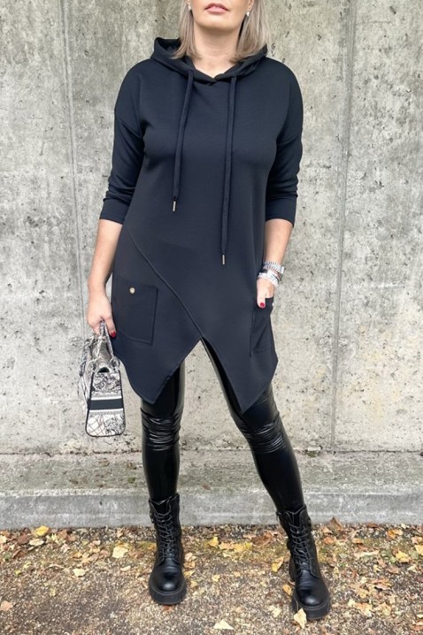 ALEZONDA BLACK tunika, Szín: fekete, IVET.HU - A te online butikod.