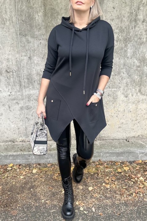 ALEZONDA BLACK tunika, Szín: fekete, IVET.HU - A te online butikod.