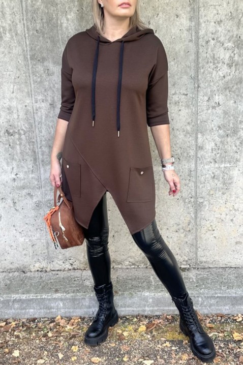 ALEZONDA BROWN tunika, Szín: barna, IVET.HU - A te online butikod.