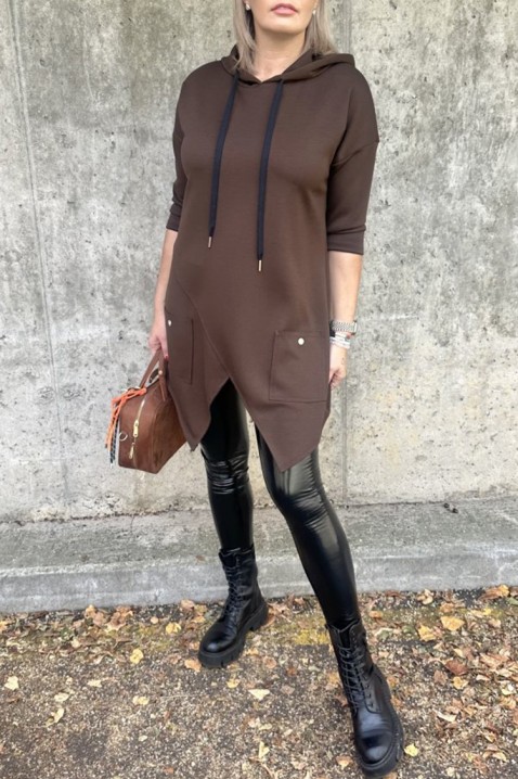 ALEZONDA BROWN tunika, Szín: barna, IVET.HU - A te online butikod.