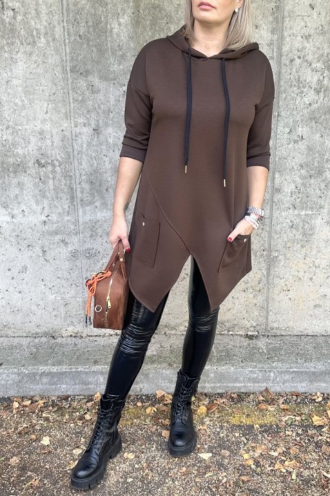 ALEZONDA BROWN tunika, Szín: barna, IVET.HU - A te online butikod.