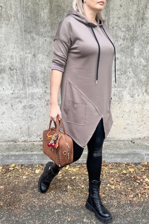 ALEZONDA MOCHA tunika, Szín: mokka, IVET.HU - A te online butikod.