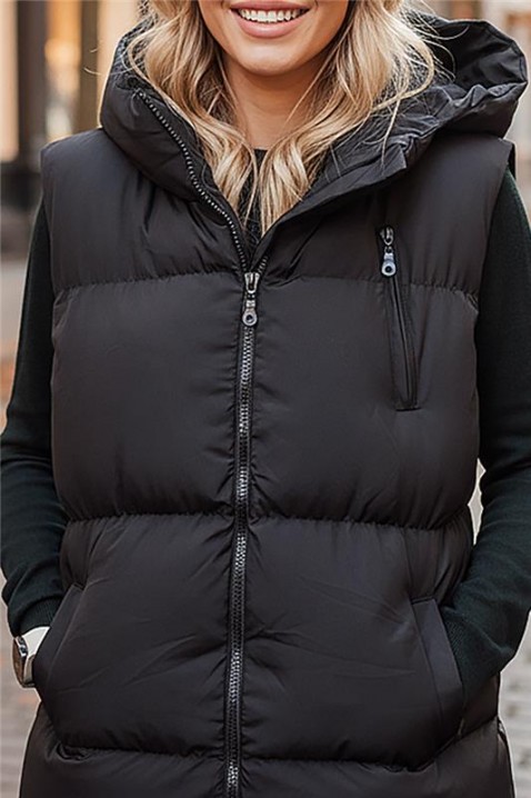 ZORVELZA BLACK mellény, Szín: fekete, IVET.HU - A te online butikod.